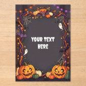 Invitation en acrylique Halloween mignonne #8 (Recto)