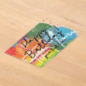 Invitation en acrylique pour anniversaire (Poser)