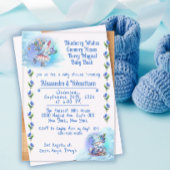 Invitation en Acrylique pour Baby Shower aux Gnome