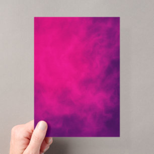 Invitation en acrylique rose néon et violet – Pers