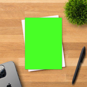 Invitation en acrylique vert néon – Personnalisabl