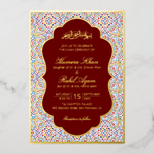 INVITATION EN ALUMINIUM 