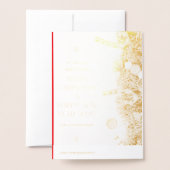 Invitation en aluminium (Derrière avec enveloppe)