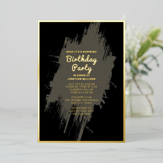 Invitation en aluminium (Debout devant)