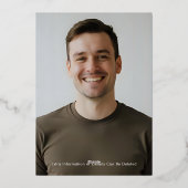 Invitation en aluminium (Verso)