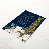 Invitation En Aluminium 100 & Fabulous Navy & Gold 100e anniversaire (Rotation)