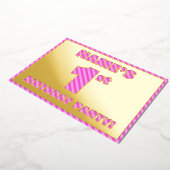 Invitation En Aluminium 1ère fête d'anniversaire — Audacieux, amusant, ray (Rotation)