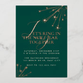 Invitation En Aluminium 2026 Modern Minimal Classic Typography New Years (Recto)