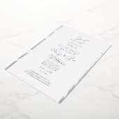 Invitation En Aluminium 25 ans Jubilé Anniversaire du 25e Mariage (Rotation)