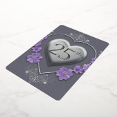 Invitation En Aluminium 25e anniversaire du Mariage (Rotation)