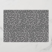 Invitation En Aluminium 25e anniversaire Enregistrer la date Photo Argent (Verso)