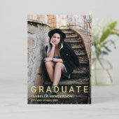 Invitation En Aluminium 2 Photo carton d'invitation de remise de diplôme a (Debout devant)