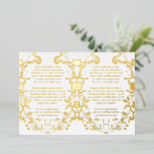 Invitation En Aluminium 2 X DÉTAILS Fleur sauvage séché par la couronne (Debout devant)