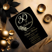 Invitation En Aluminium 30 et fabuleuse fête du 30e anniversaire bloquée