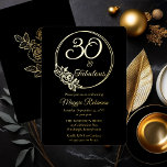 Invitation En Aluminium 30 et fabuleuse fête du 30e anniversaire bloquée<br><div class="desc">Design élégant de typographie "30 et fabuleux" 30e anniversaire design avec un cadre circulaire rose contour. L'arrière présente un contour rose en ton or (pas en feuille d'or).</div>