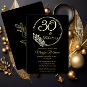 Invitation En Aluminium 30 et fabuleuse fête du 30e anniversaire bloquée
