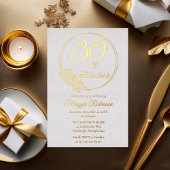 Invitation En Aluminium 30 et fabuleuse fête du 30e anniversaire bloquée