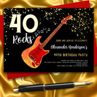 40e anniversaire Parties scintillant de rock et de