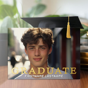 Invitation En Aluminium 4 Photos de remise de diplômes avec fête de fin d'