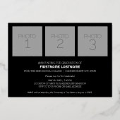 Invitation En Aluminium 4e graduation photo Gold Foil Grad (Verso)