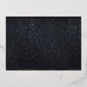 Invitation En Aluminium 50 et Fabulous Black Gold Anniversaire (Verso)