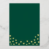 Invitation En Aluminium 50 & Fabuleux Anniversaire Photo Emerald Green & G (Verso)