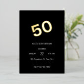Invitation En Aluminium 50e anniversaire (Debout devant)