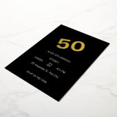 Invitation En Aluminium 50e anniversaire (Rotation)