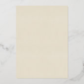 Invitation En Aluminium 50e anniversaire de Mariage de la Gold Navy (Verso)