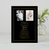 Invitation En Aluminium 50e anniversaire d'or Then and Now (Debout devant)