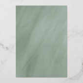 Invitation En Aluminium 50e anniversaire Jade gris avec or (Verso)