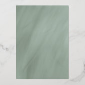 Invitation En Aluminium 50e anniversaire jade grisé avec or (Verso)