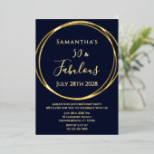 Invitation En Aluminium 50e anniversaire Marine Real Gold (Debout devant)