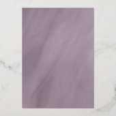 Invitation En Aluminium 50e anniversaire prune atténué avec or (Verso)