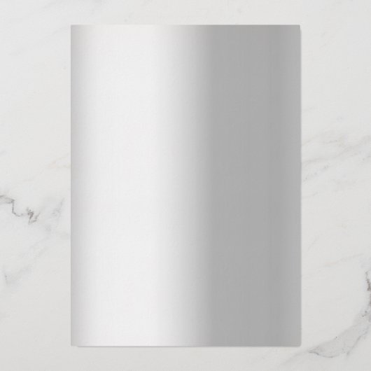 Invitation En Aluminium 60e anniversaire mariage diamant flor argent (Verso)