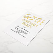 Invitation En Aluminium 60e fête d'anniversaire (Rotation)