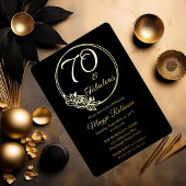 Invitation En Aluminium 70 et fabuleuse fête du 70e anniversaire bloquée