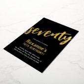 Invitation En Aluminium 70e anniversaire de l'or de luxe (Rotation)