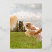 Invitation En Aluminium 80e fête d'anniversaire noir et rose feuille d'or  (Verso)