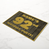 Invitation En Aluminium 92e fête d'anniversaire : Bold, Motif de céréales  (Rotation)