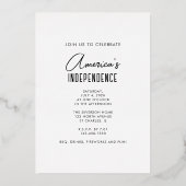 Invitation En Aluminium À 250 Ans Feu d'Artifice Semiseptcentenaire (Verso)