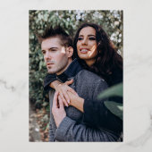 Invitation En Aluminium À peine là Shades - Mariage photo (Verso)