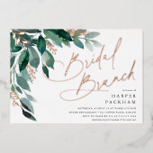 Invitation En Aluminium Abondant feuillage | Brunch Fête des mariées (Recto)