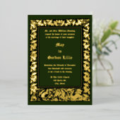 Invitation En Aluminium Acorns Rabbit & Squirrel Foliing Mariage frontalie (Debout devant)