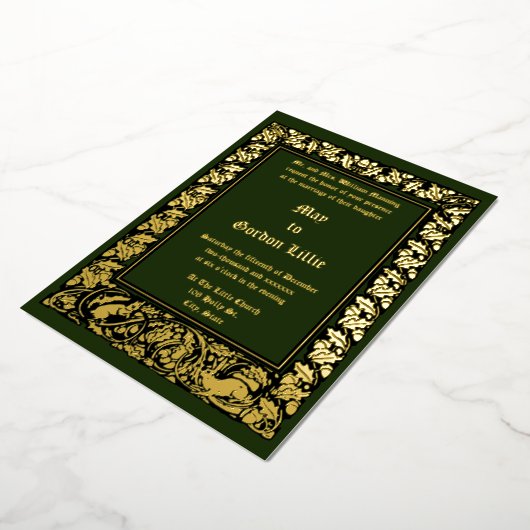 Invitation En Aluminium Acorns Rabbit & Squirrel Foliing Mariage frontalie (Rotation)