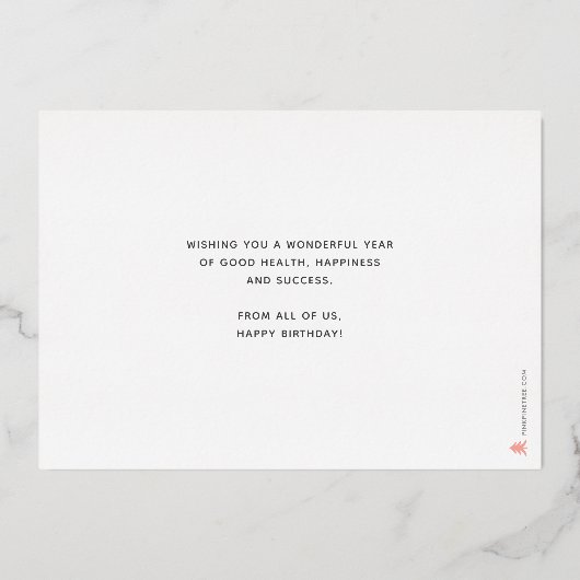 Invitation En Aluminium Ajouter Logo Fun Green Blue bougies Entreprise Ann (Verso)