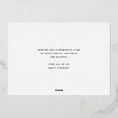 Invitation En Aluminium Ajouter Logo Fun Grey Candles Entreprise Joyeux An (Verso)