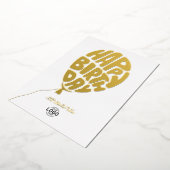 Invitation En Aluminium Ajouter Logo Fun Lettres Balloon Business Annivers (Rotation)