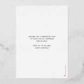 Invitation En Aluminium Ajouter Logo Purple Cadeau Feu d'artifice d'affair (Verso)