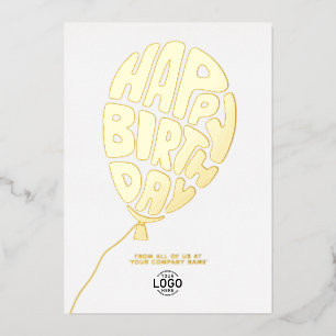 Invitation En Aluminium Ajouter un lettrage amusant de logo Ballon Entrepr